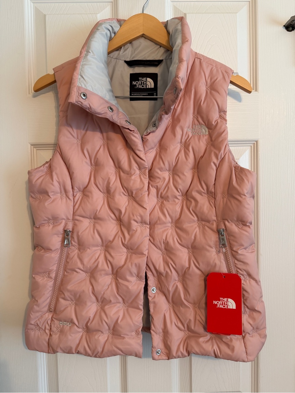 The North Face Women's Blush Pink Quilted Down Vest Size M